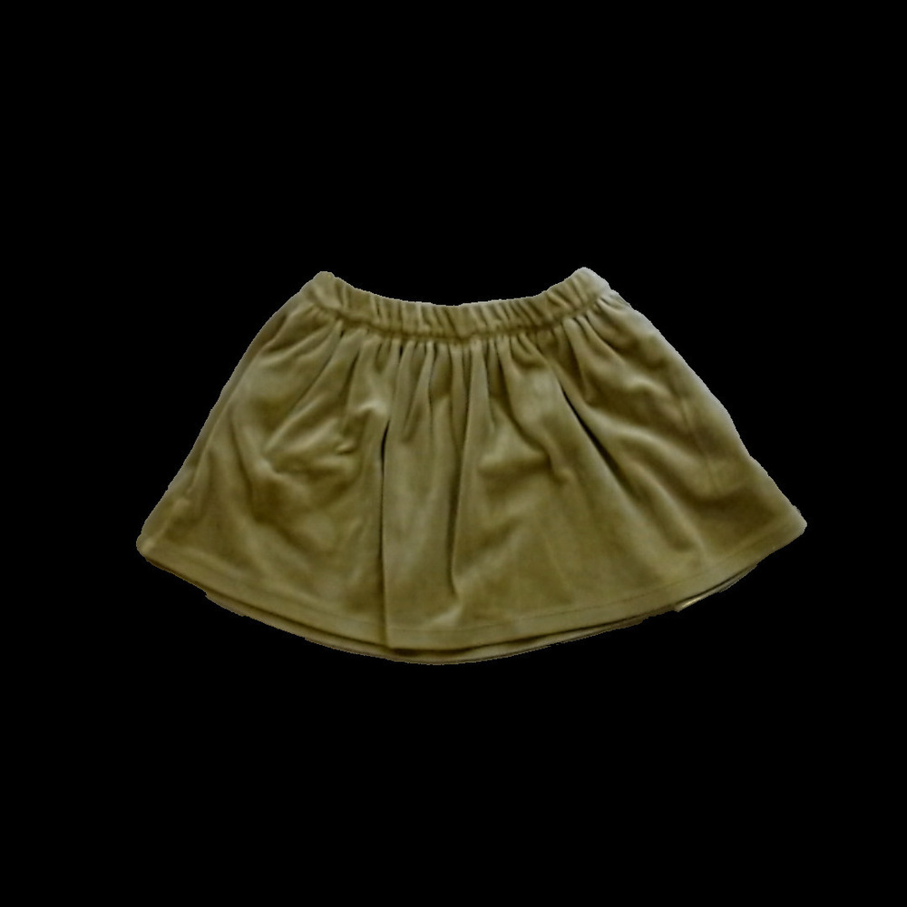 Tea Collection Girls Mustard Velvet Skirt size: 3T